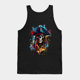 Colorful Pirate Skull Tank Top